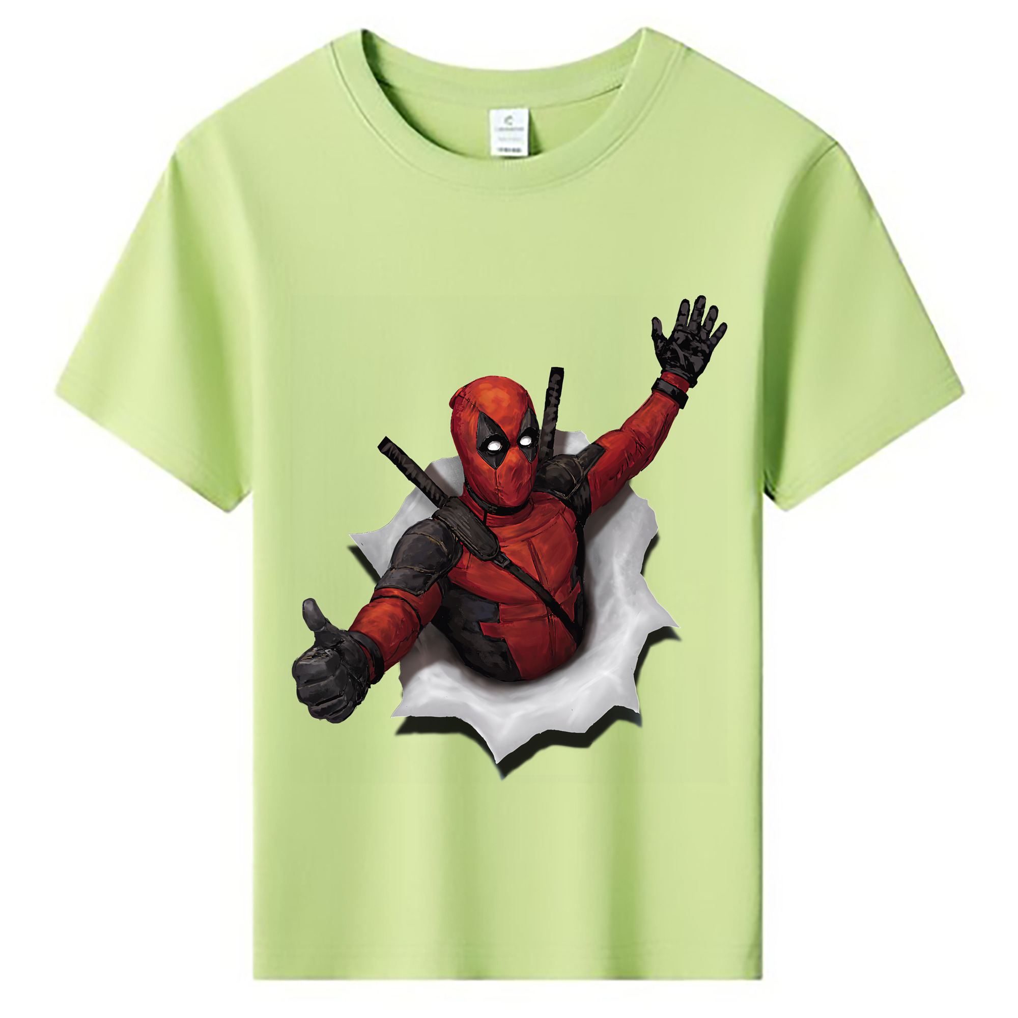 （画像用） Deadpool デッドプール 綿100％キッズTシャツ（フロントプリント）